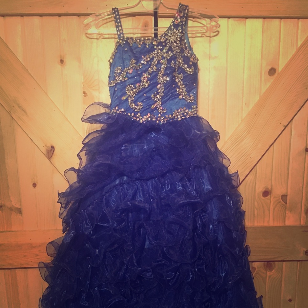 Glitzy formal pageant dress - Girls